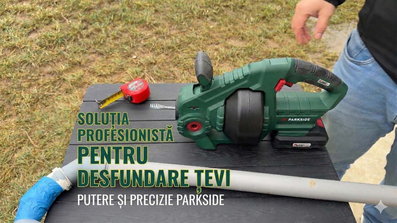 Desfundare tevi, masina de desfundat tevi, Parkside, X20Vteam