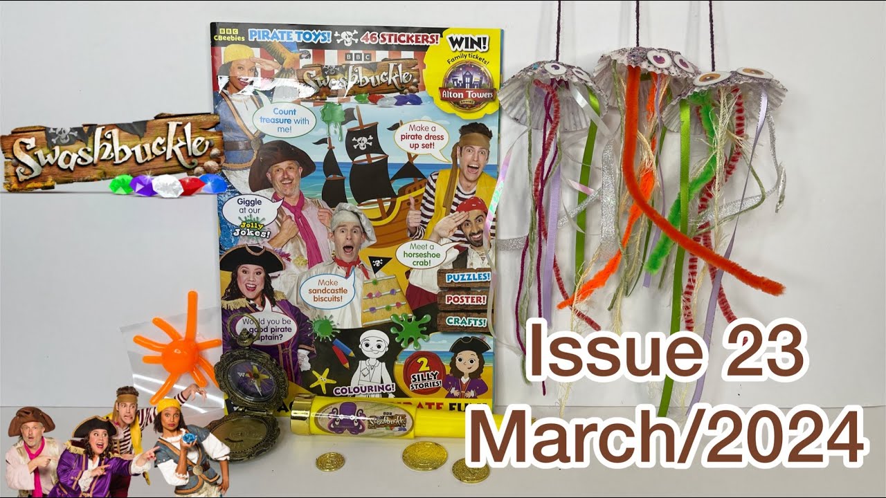 Swashbuckle magazine, issue 23, March/2024 with pirate set 🏴‍☠️🏴‍☠️#swashbuckle #cbeebiesmagazine