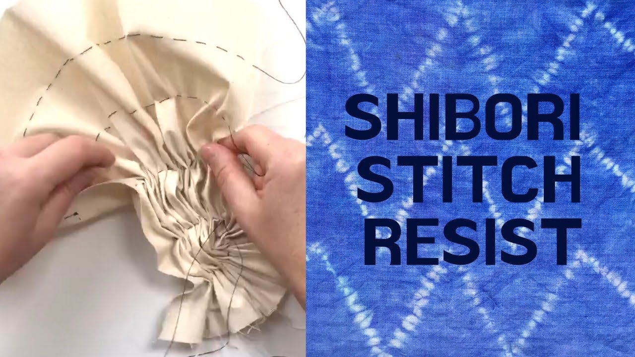 Техника DIY Shibori STITCH RESIST | Узнайте, как рисовать стежками!
