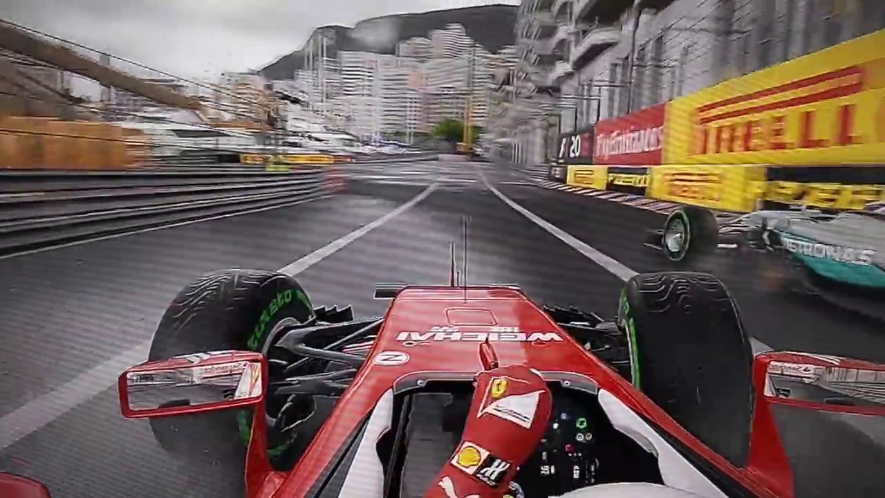Depassement à monaco F1 ferrari