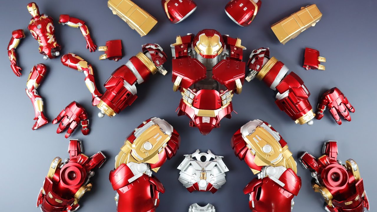 HULKBUSTER＆IRON MAN 【MODEL KIT BUILD】INFINITY SAGA MARVEL AVENGERS ASMR