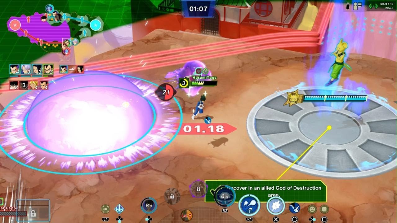 DRAGON BALL GEKISHIN SQUADRA gameplay 2