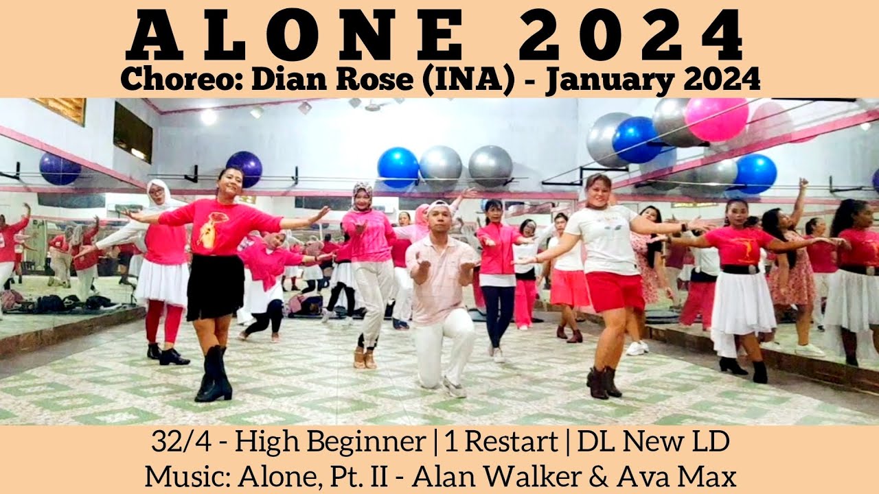 Alone 2024 Line Dance | High Beginner | Dian Rose (INA)