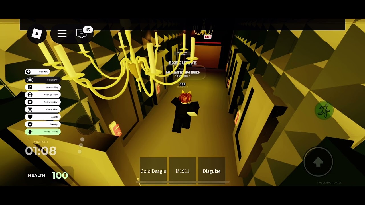 Playing as Mastermind in squid game infinity rp
