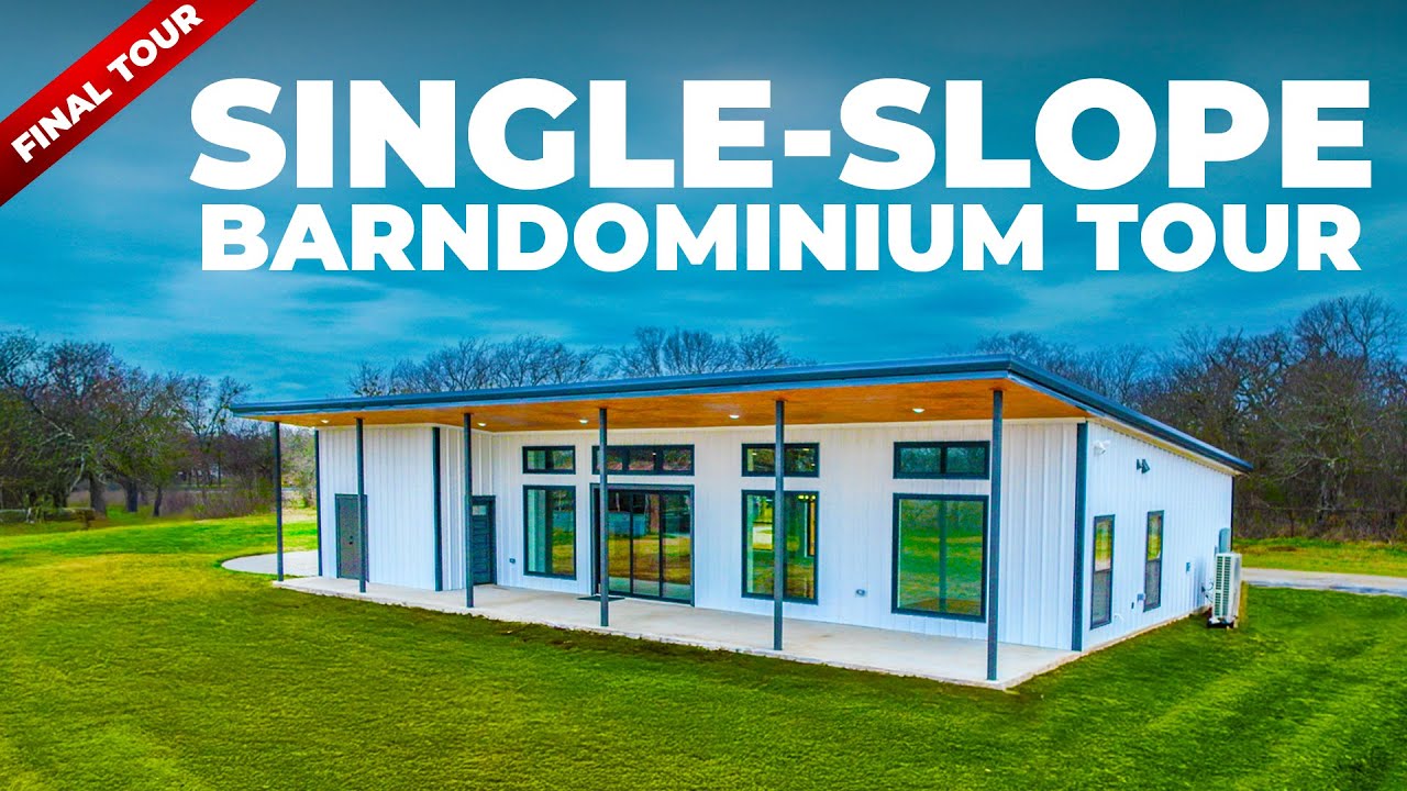 Cleburne Single Slope Barndominium Home | Texas Best Construction