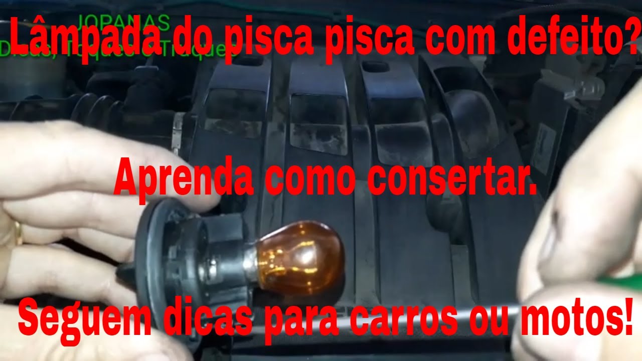 Com consertar lâmpada do pisca | pisca | carro | moto