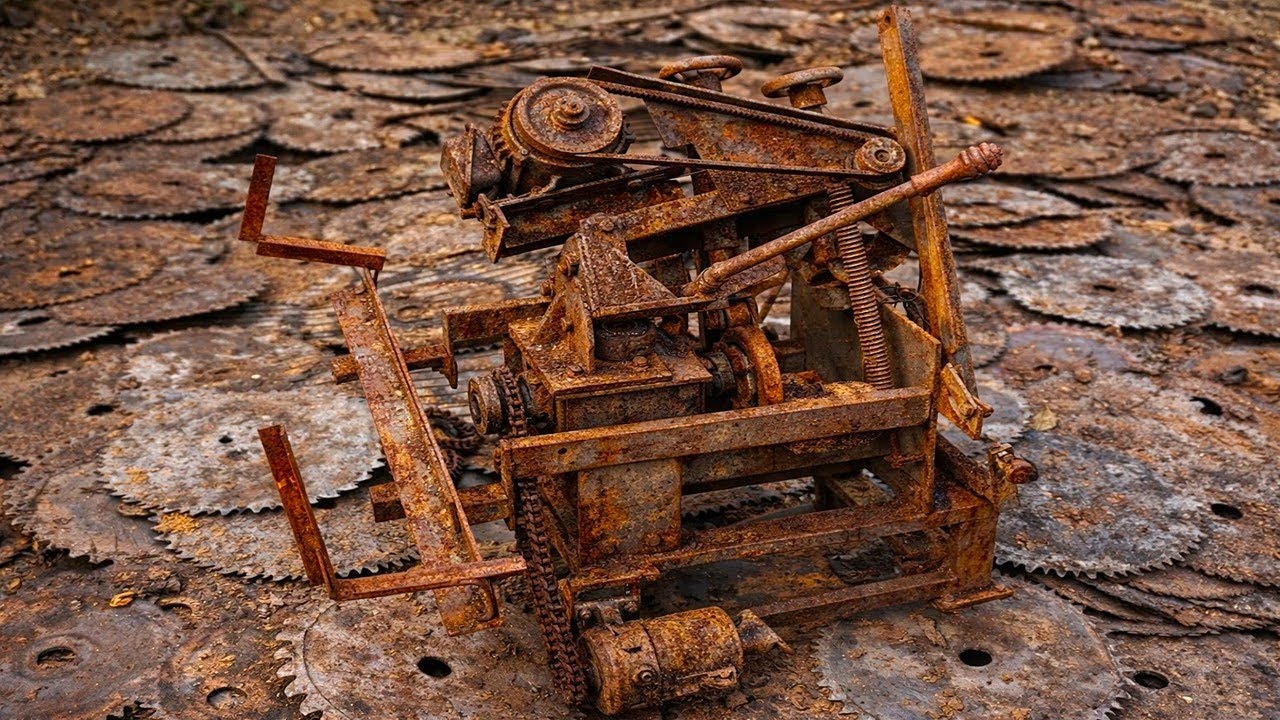 Severely Damaged Wood Saw Blade Grinder Restoration – Extreme Rust Repair