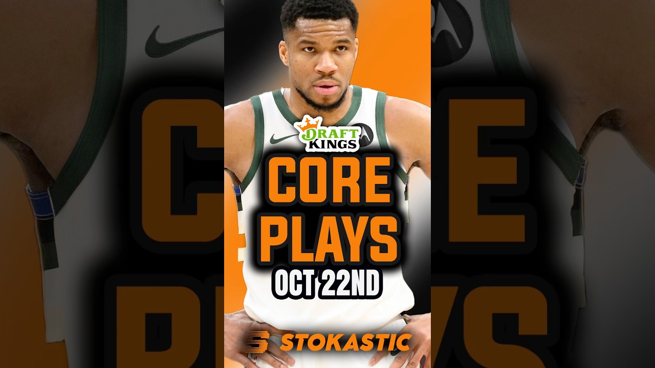 DraftKings NBA DFS CORE PLAYS For Today! | NBA DFS Picks | Wednesday October 22nd, 2025