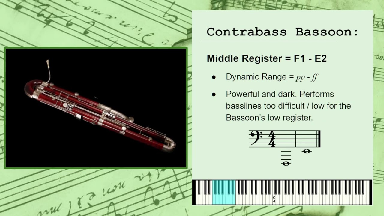 How to Use the Contrabassoon | Instrument Profiles