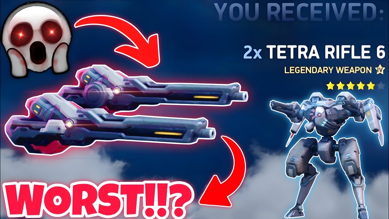 Tetra Rifle 6 WEAPONS Ranked From WORST to BEST in Mech Arena!