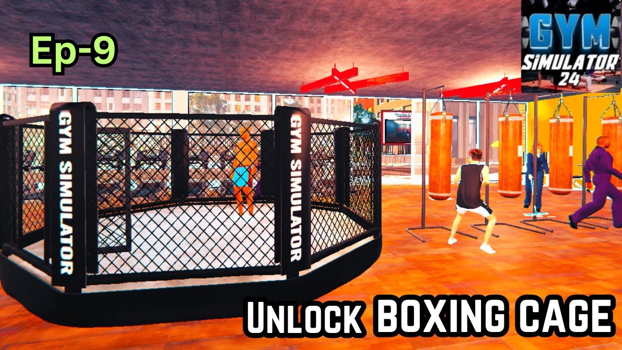 Today I Unlock Boxing Cage (New update) Gym Simulator 24 Ep-9 !