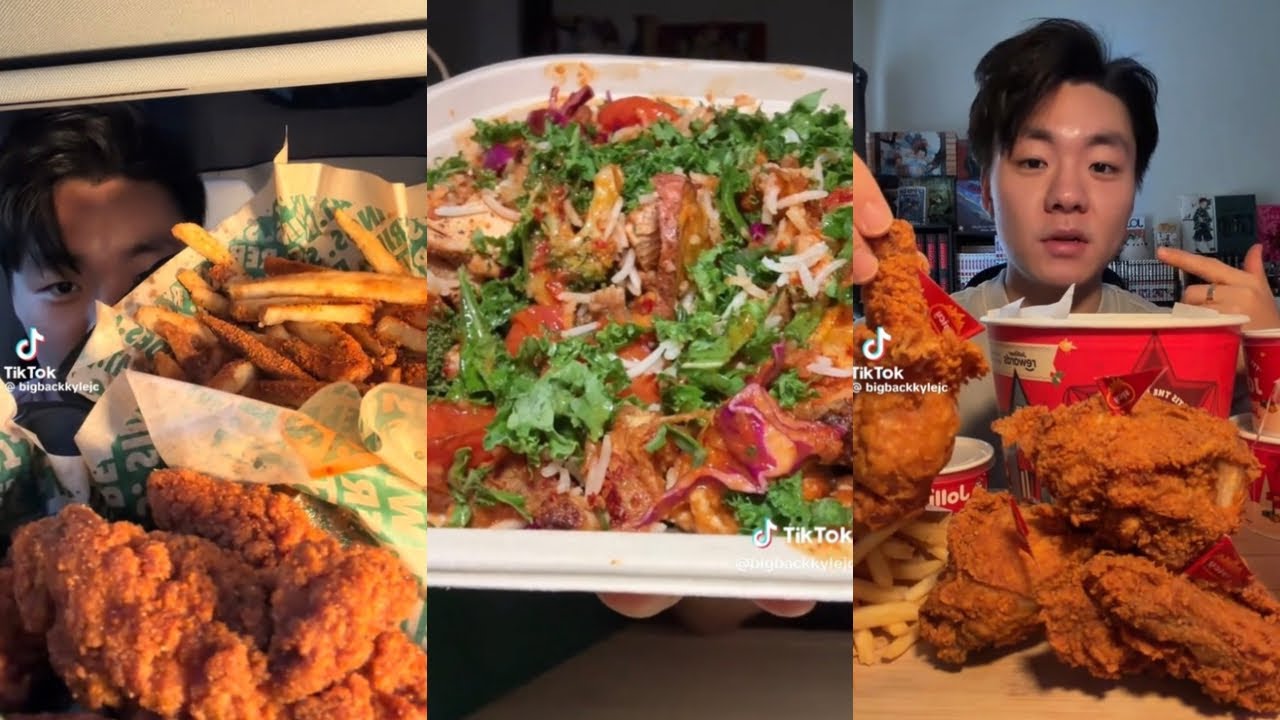 THE BEST OF @bigbackkylejc TIKTOK MUKBANG!
