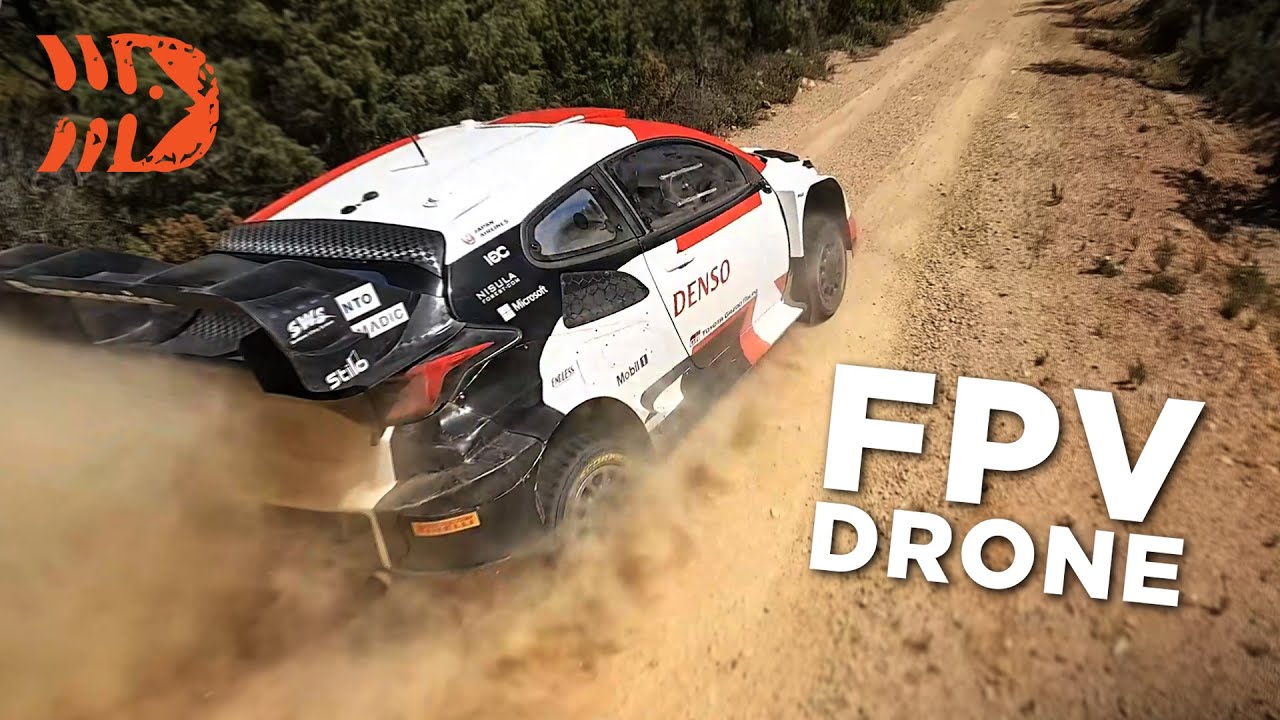 FPV Drone Toyota Rally1 Test Action [4K] WRC Rally Portugal 2023