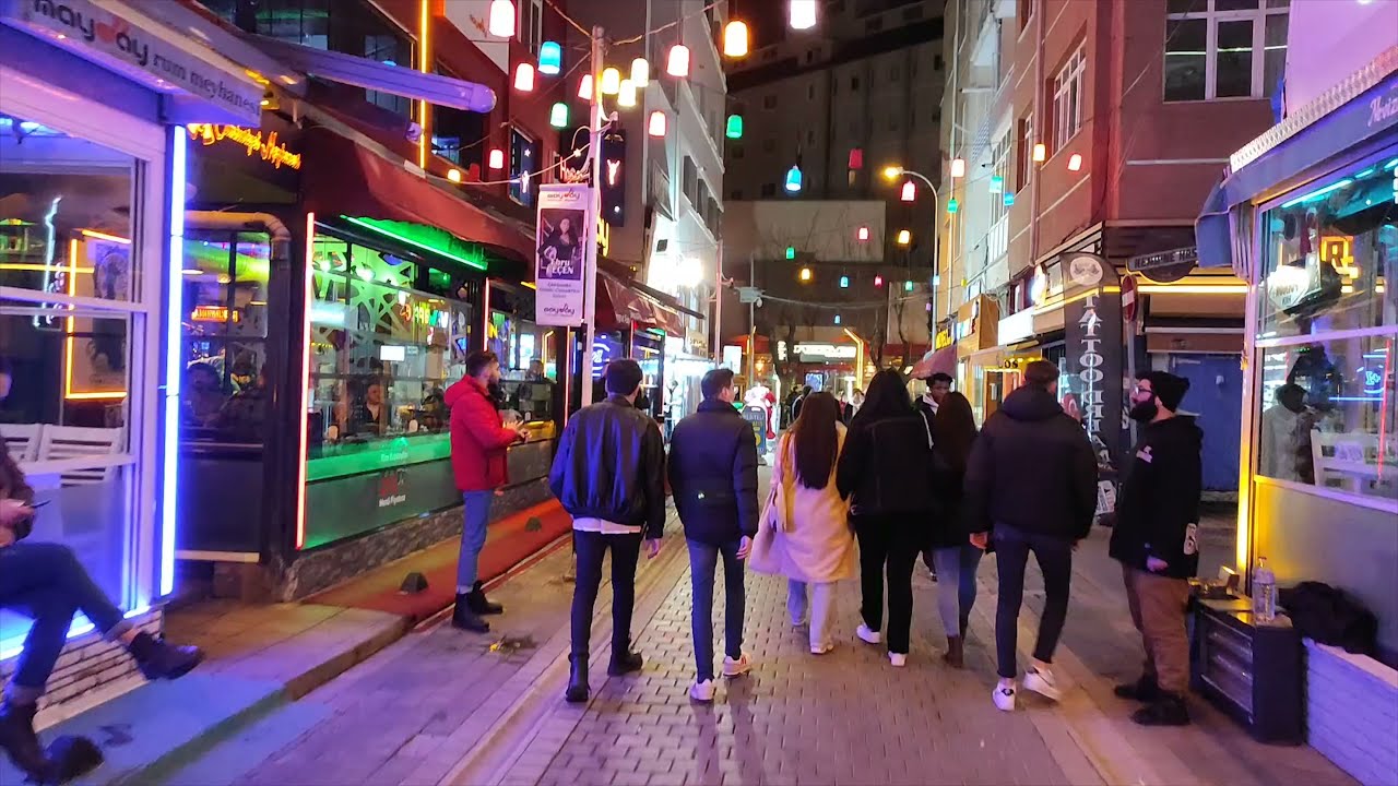 Venice of Turkey, students' choice Eskişehir 4K Walking tour (Doctor's Street and Bars Street)