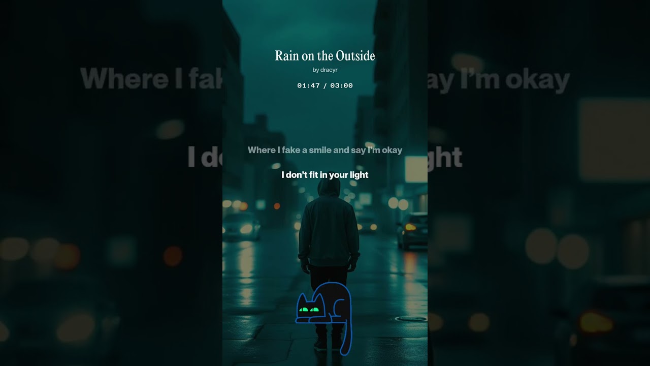 Rain on the outside 