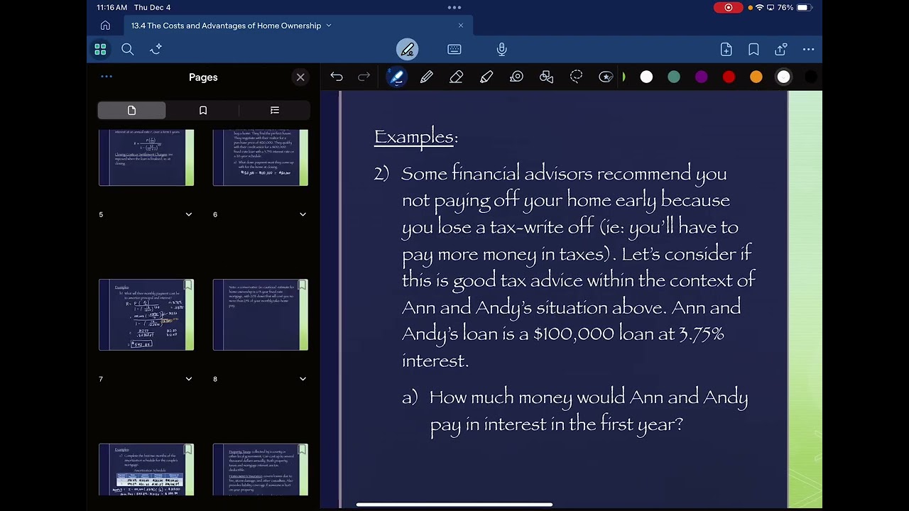13.4. Затраты и преимущества владения жильем (часть 2)