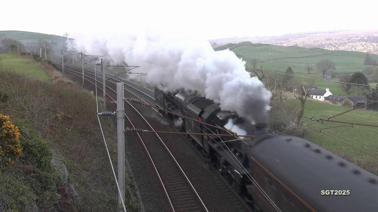 LMS 44871 &  45407 Bank the 47 on the Jacobite ECS move 4/4/25.