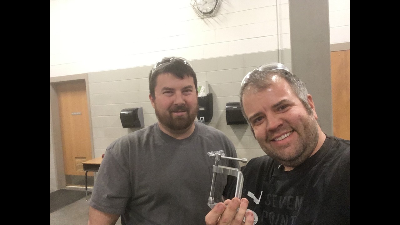 Making a C clamp at Giles County High School's machine shop!