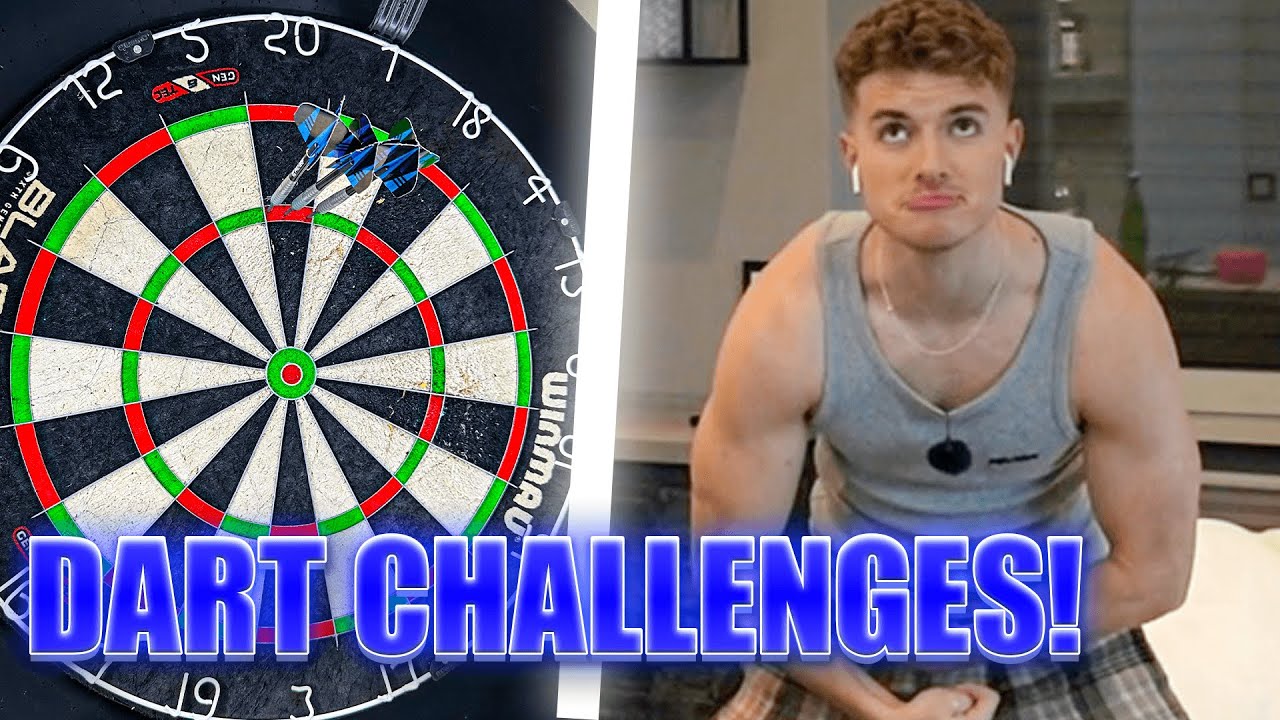 ICH MUSS 10 DART CHALLENGES GEWINNEN! 😱🎯 (1 vs. 1 gegen Carlos) 🏆