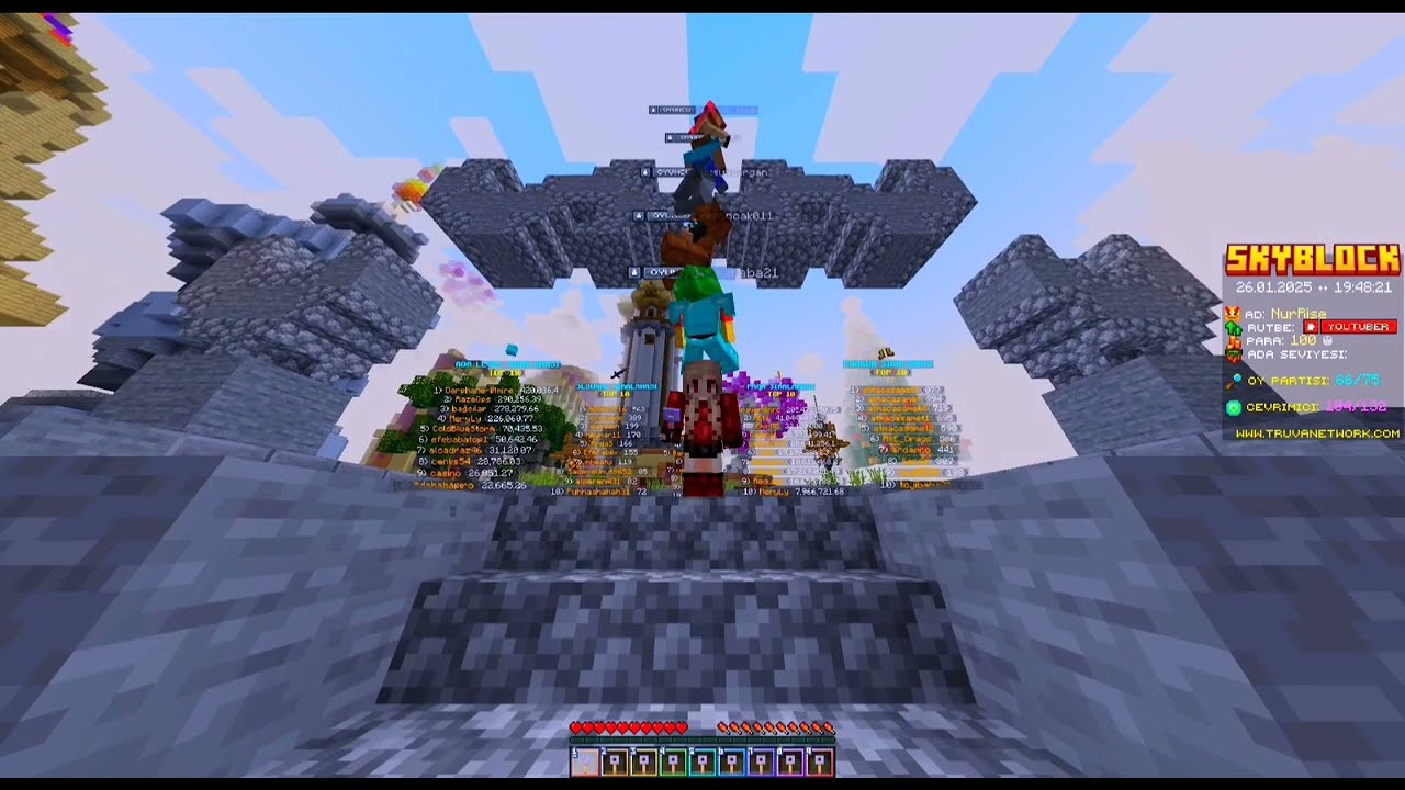 FAVORİ EMEK SKYBLOCK SUNUCUNUZ TRUVA NETWORK YENİLENDİ /// Truva Network