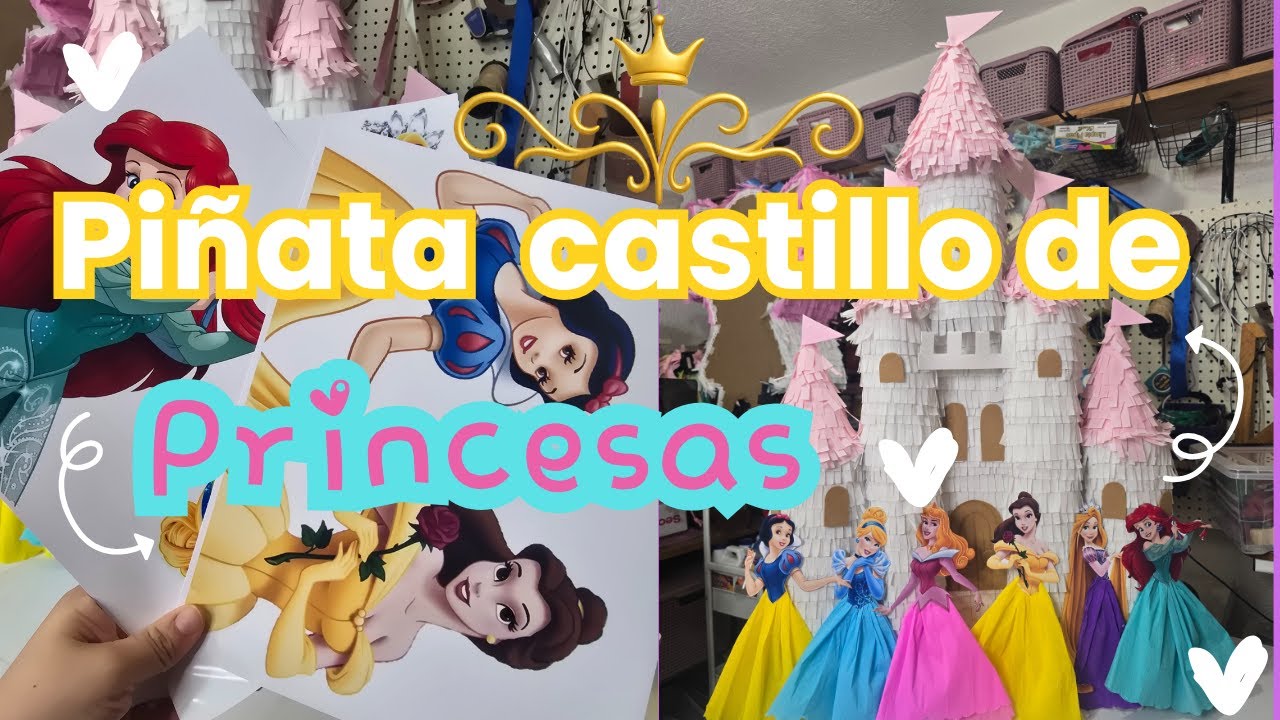 Cómo hacer una piñata de castillo de princesas #castillo #princess #piñatacastillo  #piñatas 