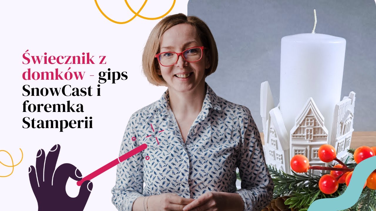 Gips polimerowy Snowcast - jak zrobić świecznik, DIY | Dorota Freitag