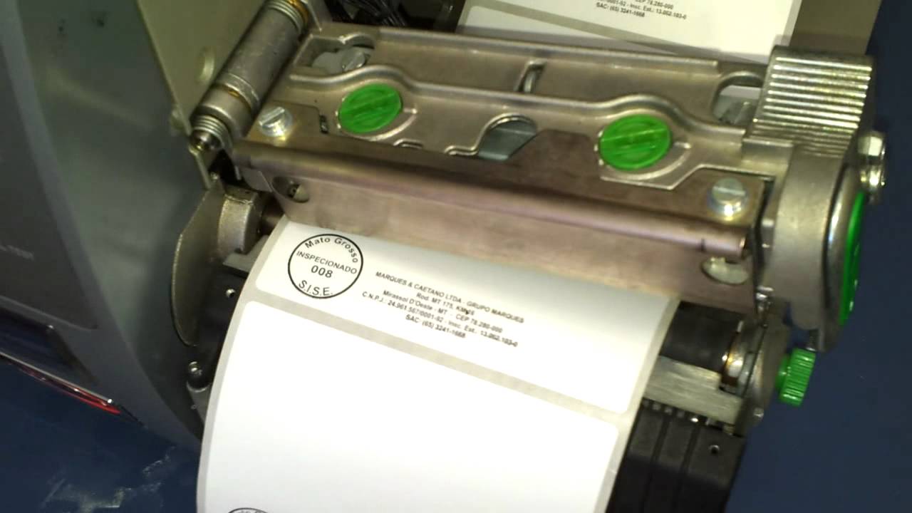 Datamax M-4206 Mark II - Teste de impressão c/ ribbon de resina