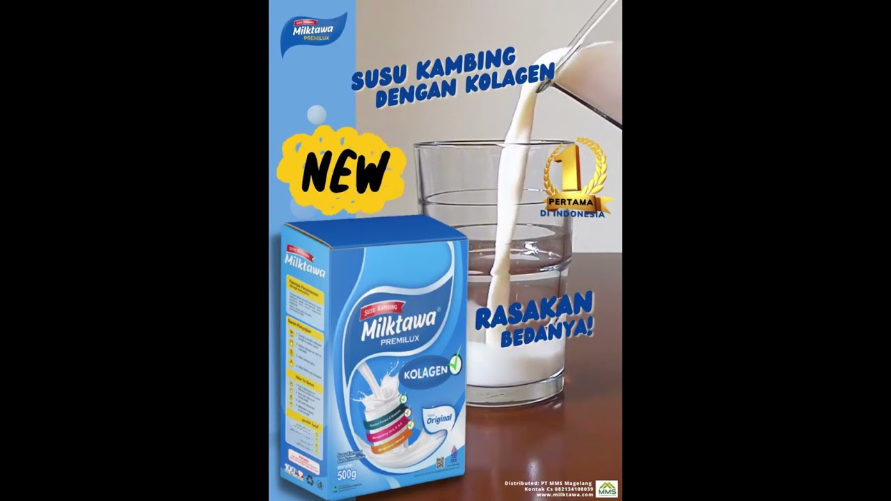 Susu Kambing Etawa Milktawa Premilux plus  Kolagen  Nutrisi Kolagen Untuk Kesehatan Tulang dan Sendi