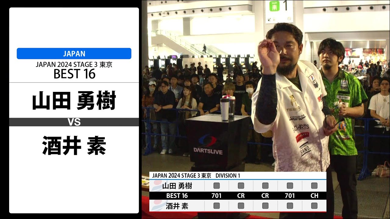 【山田 勇樹 VS 酒井 素】JAPAN 2024 STAGE3 東京 BEST16