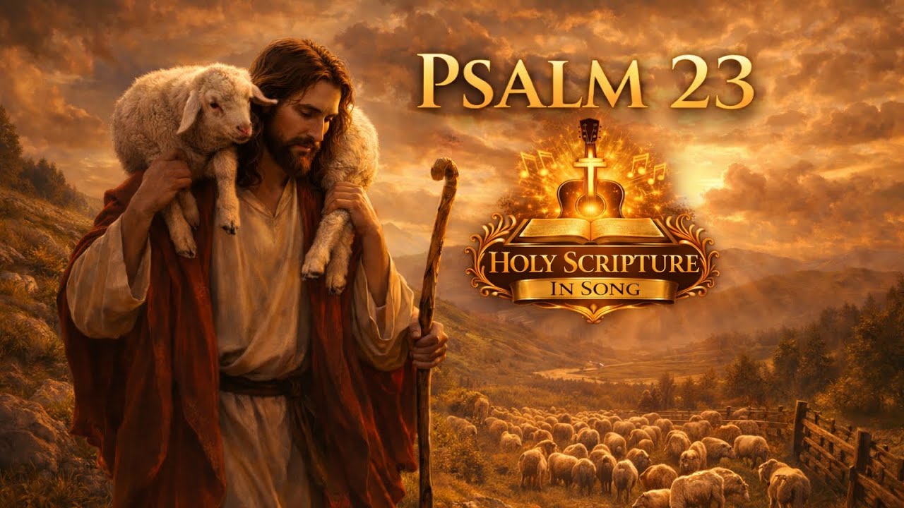 Psalm 23 | The Lord is My Shepherd | Holy Scripture in Song (Lyric Video)