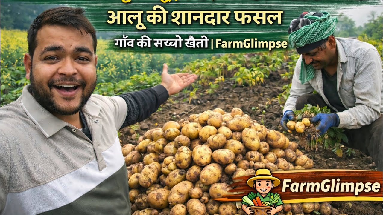 आज खेत से आलू की खुदाई 🥔 | एक दिन में 200 किलो आलू की शानदार फसल | गाँव की सच्ची खेती | FarmGlimpse
