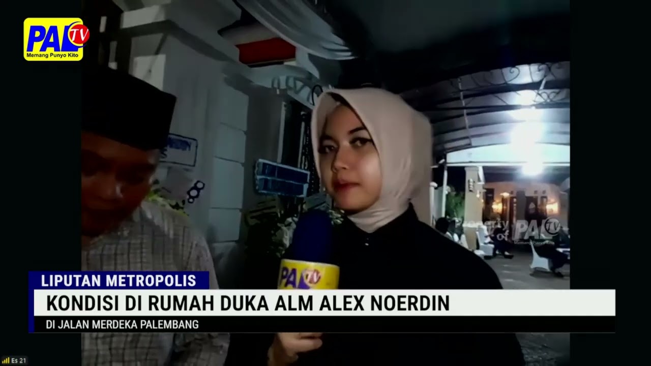 KONDISI DI RUMAH DUKA ALM ALEX NOERDIN DI JALAN MERDEKA PALEMBANG
