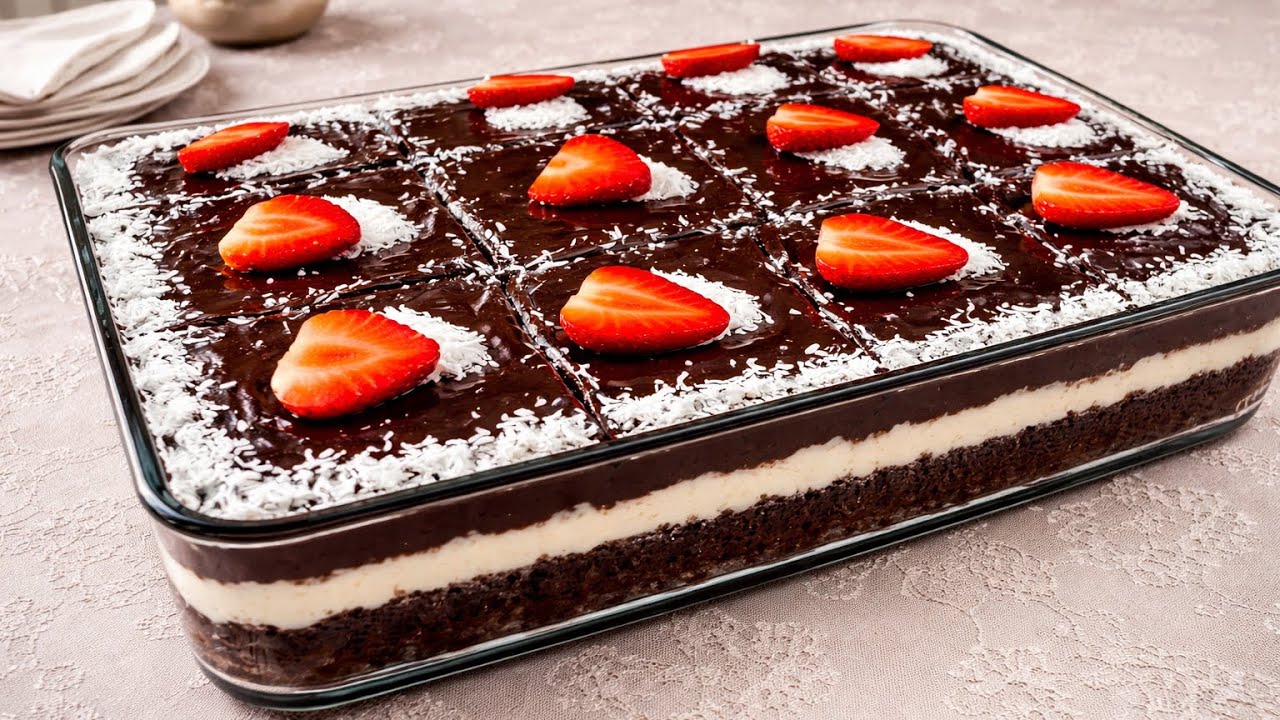 Schoko-Kokos Kuchen🍫🥥 Bounty Torte | Saftig. einfach & schnelles Rezept 