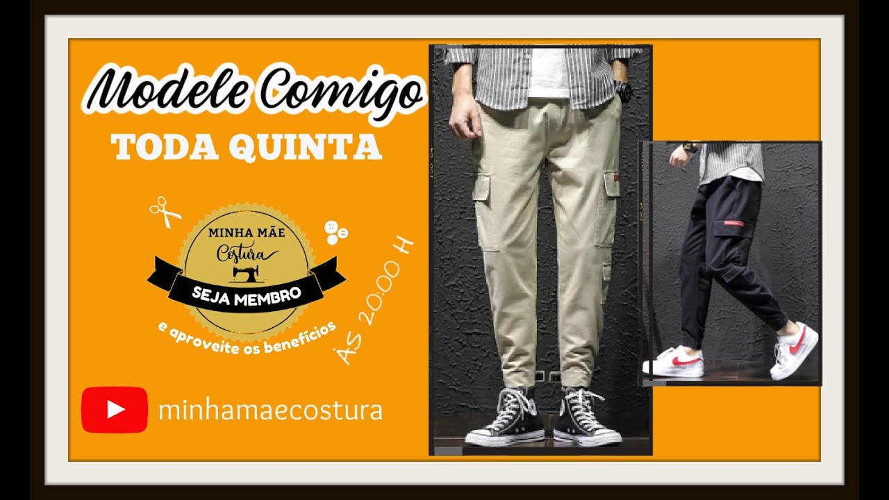 CALÇA JOGGER CARGO MASCULINA