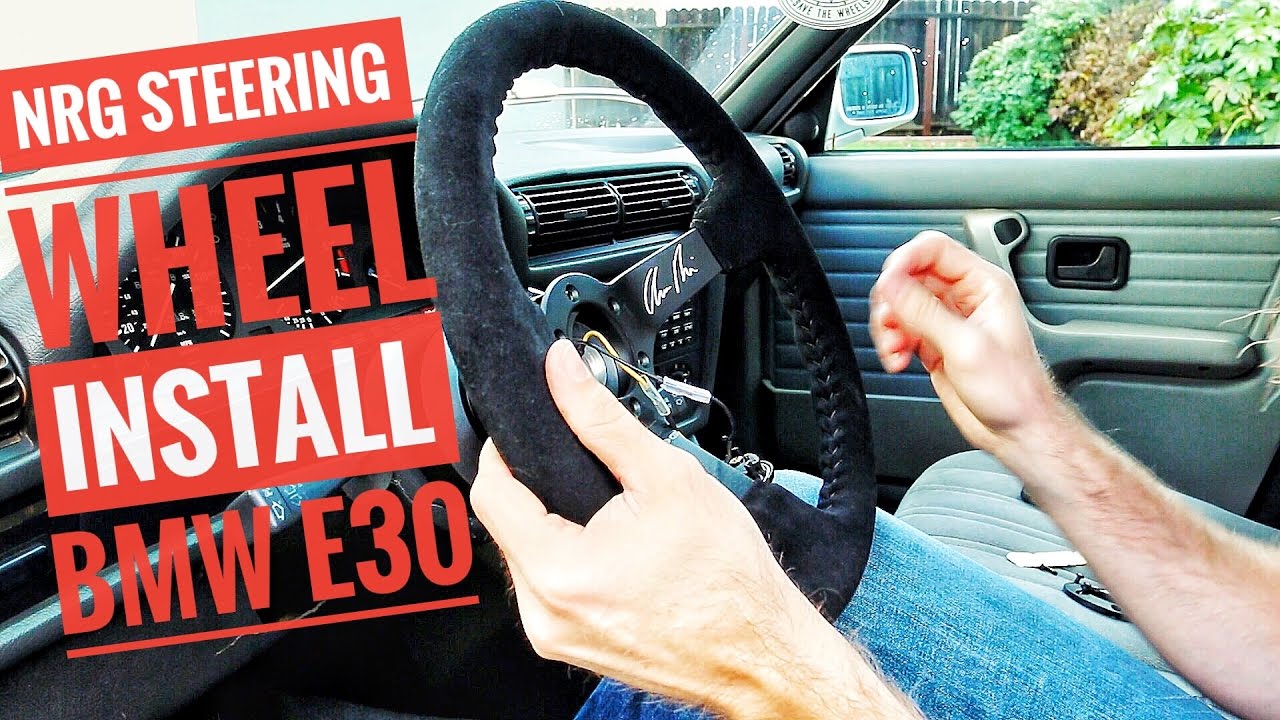 HOW TO INSTALL A STEERING WHEEL AND QUICK RELEASE ON A BMW E30  BERTY 30 PART 4