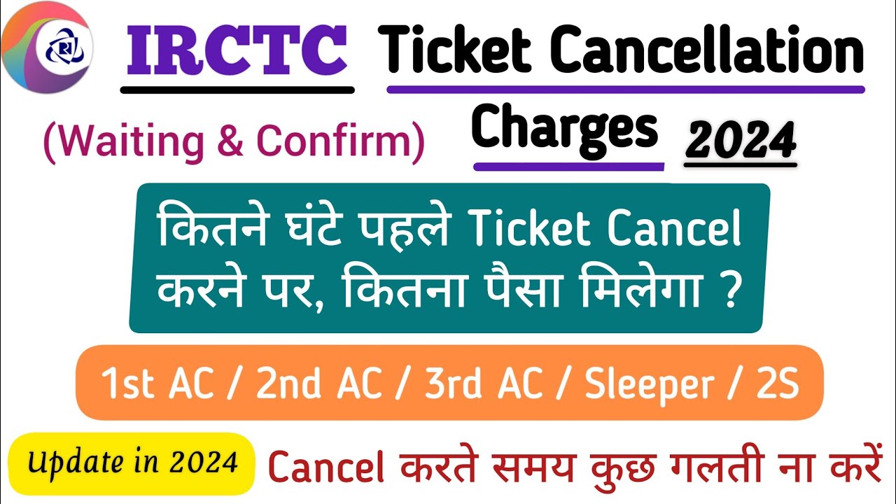 Ticket Cancel करने से पहले कुछ बातों को अच्छे से समझ लें | Waiting and Confirm Ticket Refund Rules