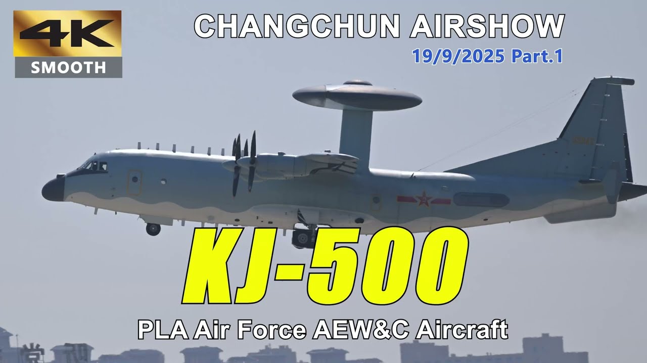 The New Edge of China&rsquo;s Air Power: KJ-500 AWACS Flight Show @ Changchun Airshow 20/9/2025 Part.1