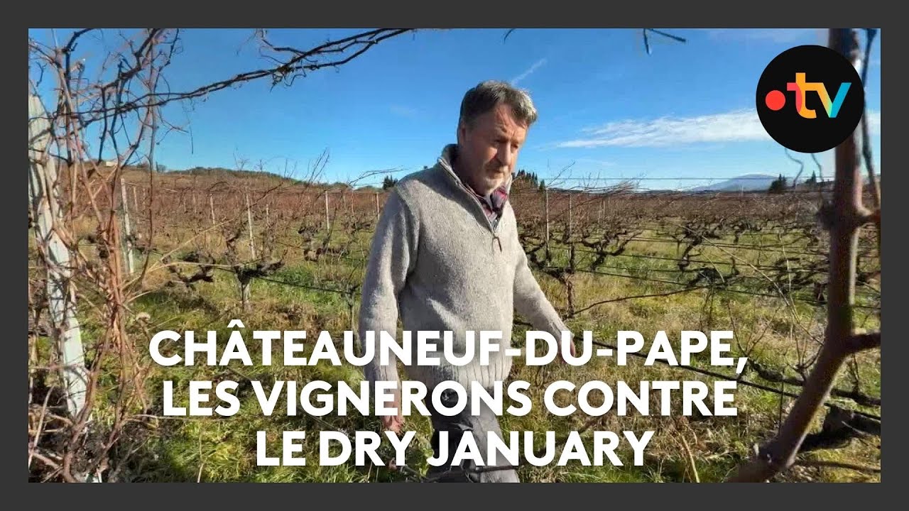 Le maire de Châteauneuf-du-Pape et les vignerons dénoncent le Dry January