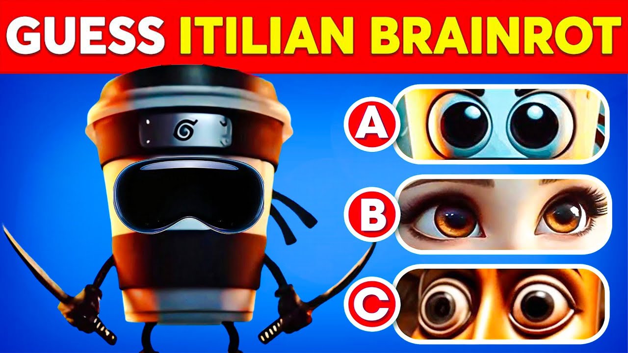 Guess the Italian Brainrot by Their EYES 👀 🔎 Brainrot Meme Challenge