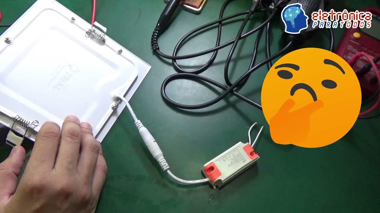 CONSERTO LUMINÁRIA PLAFON DE LED 12W (Defeito: Piscando Intermitente)