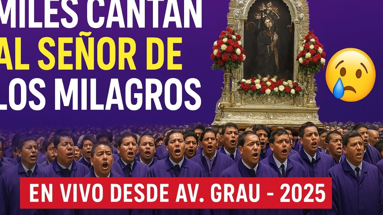 Miles cantan al Señor de los Milagros 😢  Fe que conmueve al Perú 🇵🇪