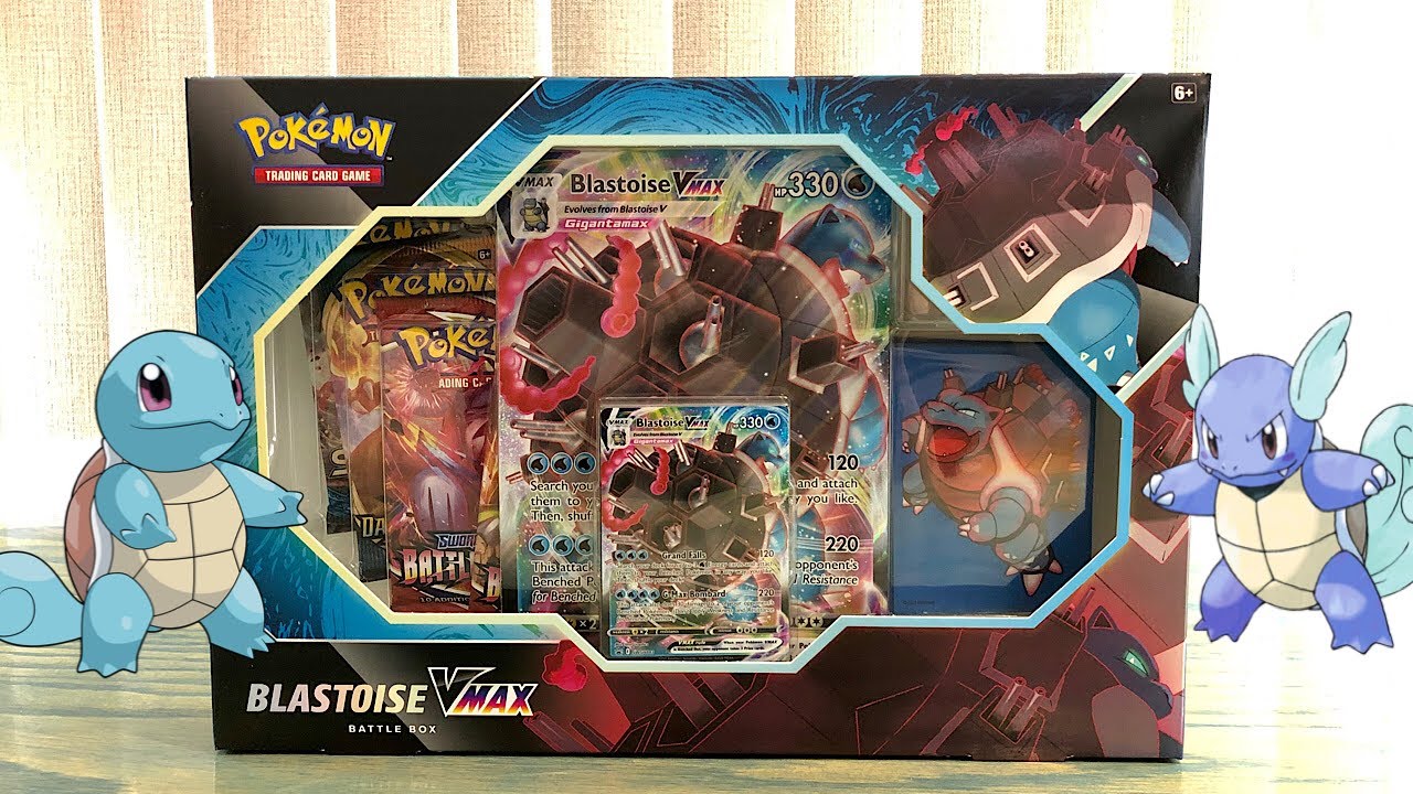 Pokemon Blastoise VMAX Battle Box Opening!