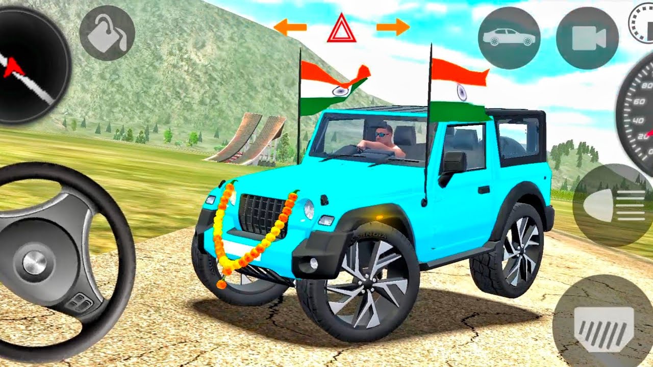 Modified Mahindra Thar😈Games:Indian Blue Thar (Gadi Wala Games) Car Game Android Game - 