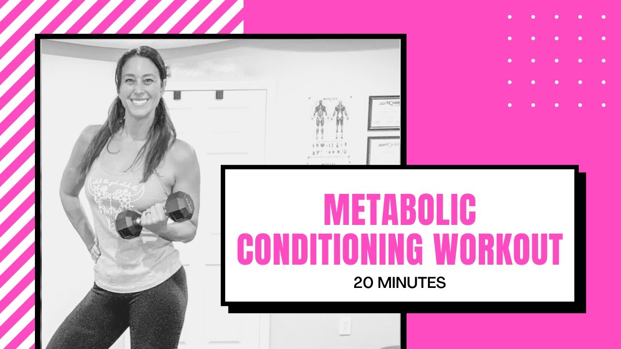 20 Minute Metabolic Conditioning Home Workout - Dumbbells Only - Body Rebooted - Christina Russell