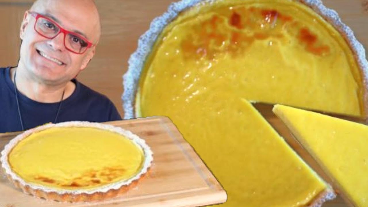 TORTA di CREMA COTTA  al LIMONE crostata di crema cotta