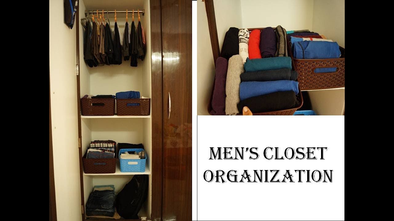 Men's Closet Organization | How To Organize Closet | Wardrobe Organization | In Telugu|Indian Closet