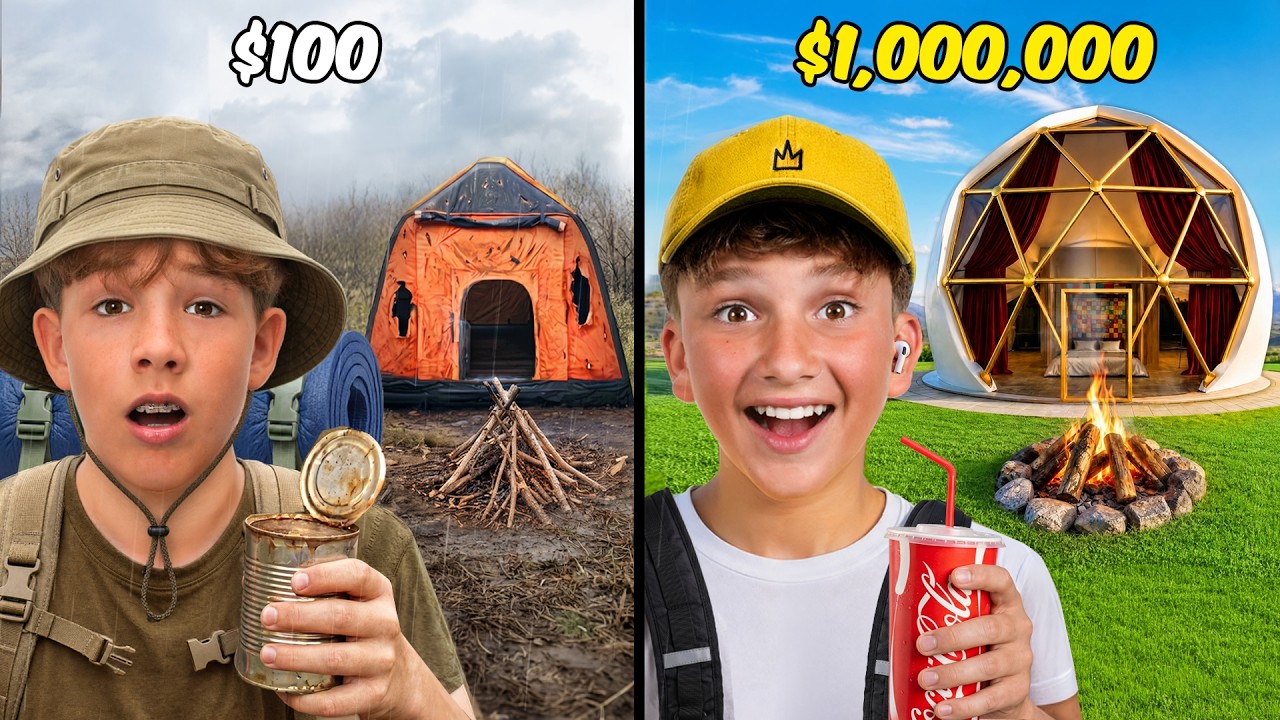Kemping za 100 dolar&oacute;w kontra 1 000 000 dolar&oacute;w!