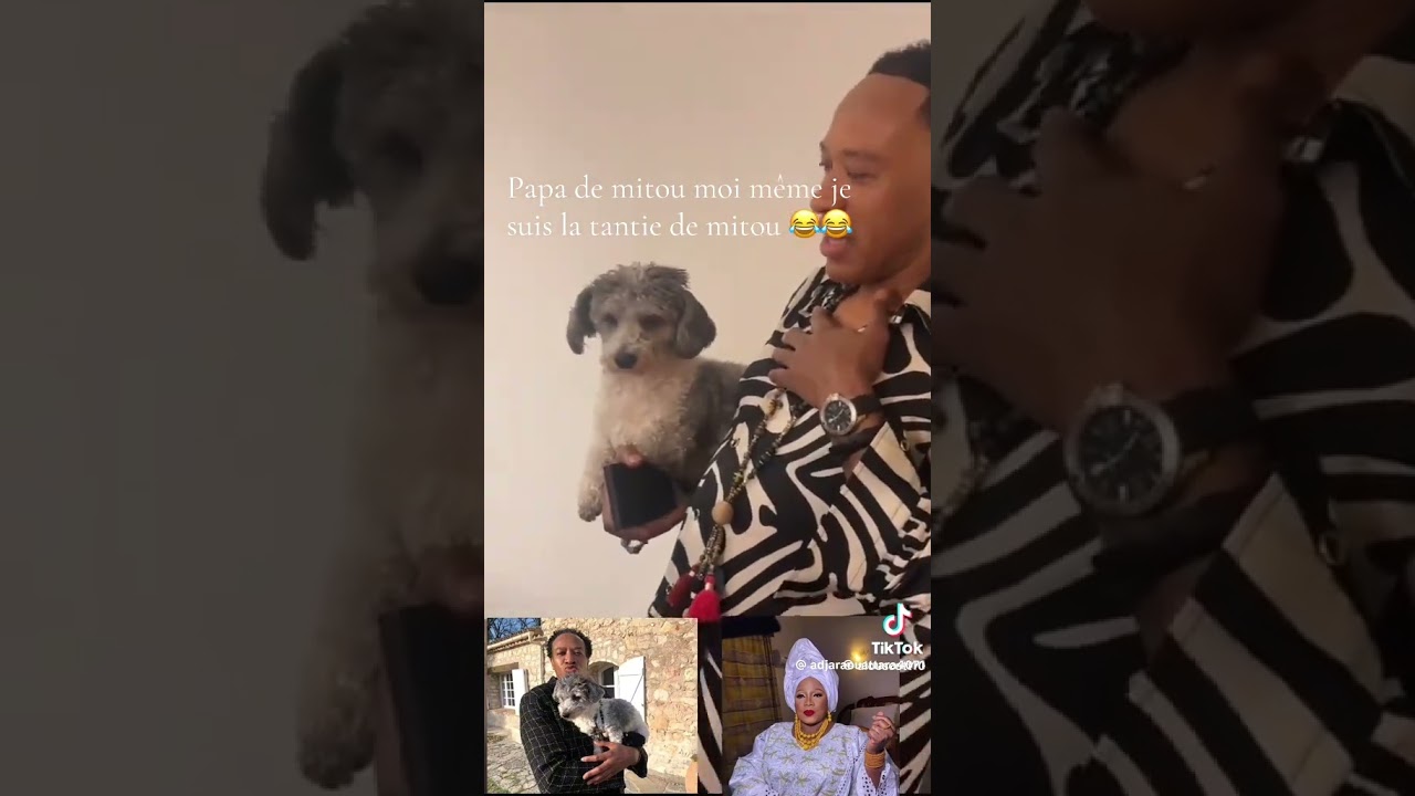 Sekou Simbon et son chien Mitou