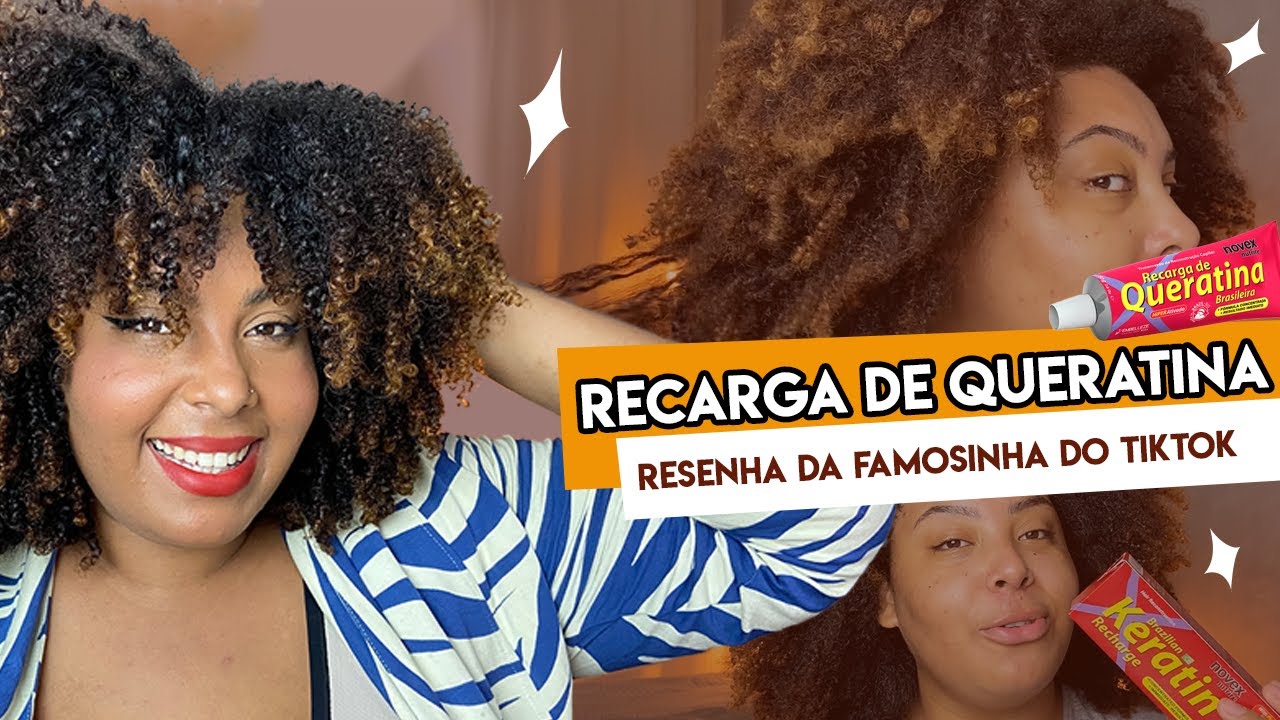 TESTEI A QUERIDINHA DO TIKTOK - recarga de queratina da NOVEX l RESENHA - cabelos crespo e cacheado
