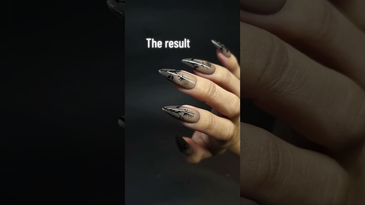 Vanishing Roses 🥀 #halloweennails